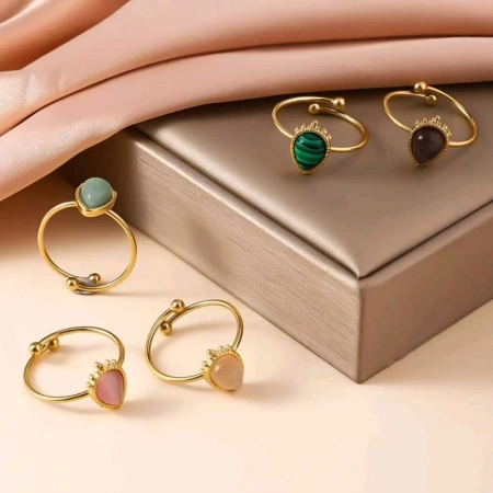 European and American InS-style adjustable moisturizing ring, cross-border fashion versatile titanium steel non-fading ring European and American InS-style adjustable moisturizing ring, cross-border fashion versatile titanium steel non-fading ring